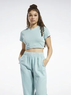 Reebok T-Shirt Classics Natural Dye Cropped Fitted T-Shirt HK4968 Szary - Koszulki i topy damskie - miniaturka - grafika 1