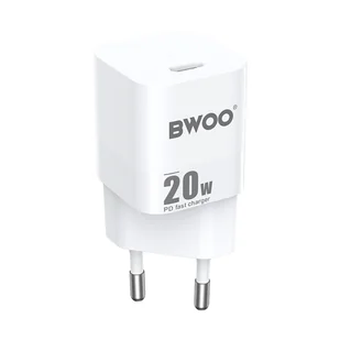 BWOO ładowarka sieciowa PD CDA155 USB-C 20W biała - Ładowarki do telefonów - miniaturka - grafika 1