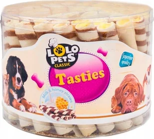 Lolo Pets Classic RURKI MLECZNO-MIODOWE DLA PSA - gilza - Przysmaki dla psów - miniaturka - grafika 1