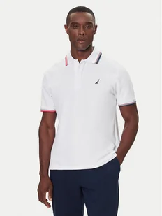 Nautica Polo Atabay N1S03424 Biały Regular Fit - Koszulki męskie - miniaturka - grafika 1