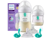 Butelki dla niemowląt - Avent natural zestaw butelek antykolkowych z wkładką 125ml i 260ml AIR FREE - miniaturka - grafika 1