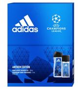 Zestawy kosmetyków męskich - Adidas Zestaw prezentowy UEFA VII, żel pod prysznic 250 ml + dezodorant z atomizerem 75 ml 3616302037230 - miniaturka - grafika 1