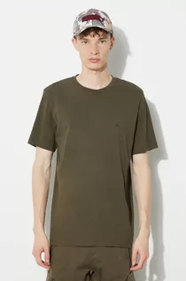 Koszulki męskie - C.P. Company t-shirt bawełniany Jersey Goggle męski kolor zielony gładki 16CMTS044A005100W - grafika 1