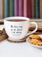 Kubki - NIC DWA RAZY SIĘ NIE ZDARZA / Wisława Szymborska / kubek biały z uchem / 500 ml - miniaturka - grafika 1