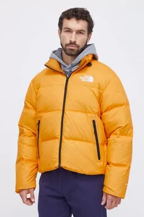 Kurtki męskie - The North Face kurtka puchowa męska kolor żółty zimowa - grafika 1