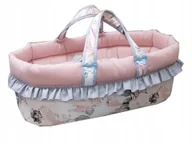 Akcesoria dla lalek - Nosidełko dla lalki z Bawełny, gondolka 45 cm z pościelą - miniaturka - grafika 1