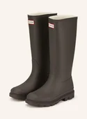 Kalosze damskie - Hunter Buty Downpour braun - miniaturka - grafika 1
