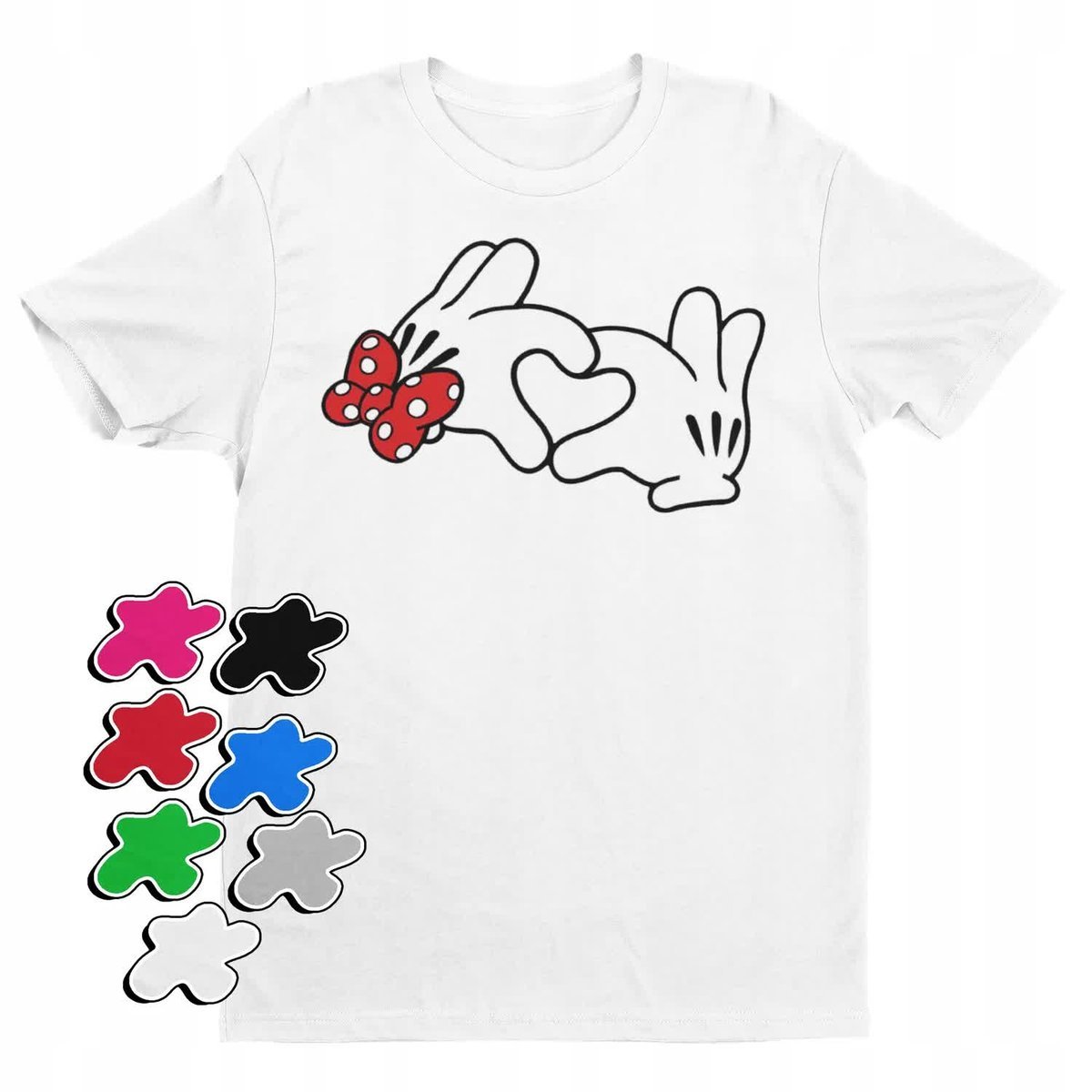 Koszulka T-Shirt Dziecięca Z Nadrukiem Myszka Miki Minnie Różne -M 134-140