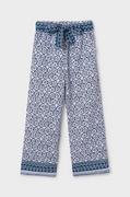 Spodnie i spodenki dla dziewczynek - Mayoral spodnie dziecięce kolor niebieski wzorzyste - miniaturka - grafika 1
