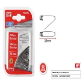 Spinacze i klipsy do papieru - Agrafki Srebrne 38Mm X 40Szt Pa358-4 Mp Poland - miniaturka - grafika 1