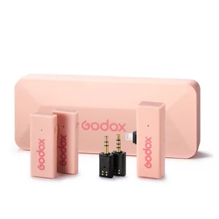 Godox MoveLink Mini LT (Lightning) Kit 2 (Różowy) 2,4 GHz - Kamery cyfrowe - akcesoria - miniaturka - grafika 1