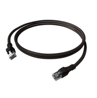 EasyLan DualBoot PushPull Patch Cable Cat.6A Class EA, S/FTP, RJ45 / RJ45, czarny, 5 m
