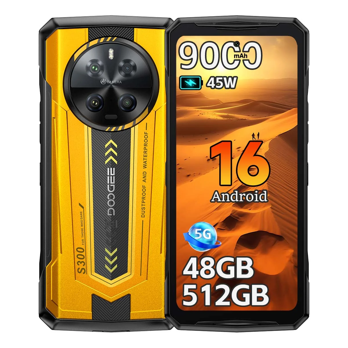 Doogee S300 5G 48GB/512GB Żółty
