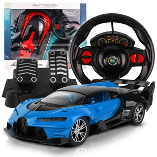Wyścigówka Samochód RC Zdalnie Sterowany Auto + Kierownica Pedały - Zabawki zdalnie sterowane - miniaturka - grafika 1