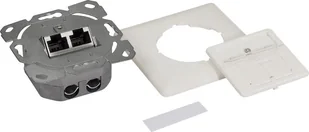 LogiLink NP0128 - Cat.6A Netzwerkdose UP 2x RJ45 geschirmt reinweiß - Pozostałe akcesoria sieciowe - miniaturka - grafika 1