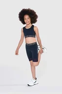Spodnie i spodenki dla dziewczynek - Michael Kors szorty dziecięce kolor czarny z nadrukiem - miniaturka - grafika 1