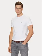 Koszulki męskie - Guess T-Shirt Caleb U97M00 KCD31 Biały Slim Fit - miniaturka - grafika 1
