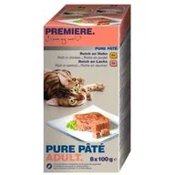Mokra karma dla kotów - PREMIERE Opakowanie zbiorcze 8 x 100 g Pure Pâté pasztet z drobiem i rybą - miniaturka - grafika 1