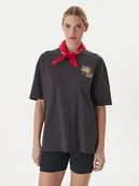 Koszulki i topy damskie - Roxy T-Shirt Hangloose Poster ERJZT06090 Biały Loose Fit - miniaturka - grafika 1