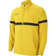 Kurtki i płaszcze dla dziewczynek - Nike Unisex Kids Y Nk Dry Acd21 Trk Jkt W kurtka sportowa. Tour żółty/czarny/antracytowy/czarny 8-10 Years CW6121-719 - miniaturka - grafika 1
