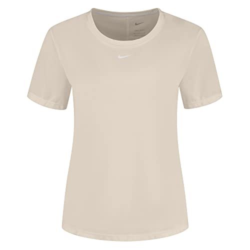 Nike T-shirt damski, NK ONE, beżowy, XS