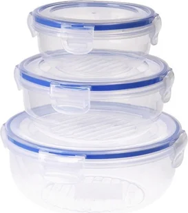 Opakowanie 3 hermetycznych pudełek Kunststoff-Lunchboxen 1400 ml, 800 ml, 400 ml, 024000670, doskonałe artykuły gospodarstwa domowego - Lunch boxy - miniaturka - grafika 1