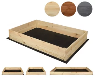 Skrzynia na warzywa XP06 /18x103x80 cm/ Naturalna / Wamar-Sosenka - Pozostałe akcesoria do uprawy roślin - miniaturka - grafika 1