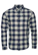 Bluzy męskie - Superdry Vintage Check Shirt Bluza męska, Navy Off White Ombre, XL - miniaturka - grafika 1