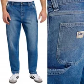 Spodnie męskie - Lee CARPENTER Mid Shade WORKWEAR luźne spodnie jeansowe bez streczu W34 L32 - miniaturka - grafika 1