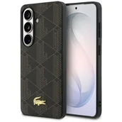 Etui i futerały do telefonów - Etui LACOSTE PVC Monogram The Blend MagSafe do Samsung Galaxy S26 Brązowy - miniaturka - grafika 1