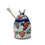 Pojemniki kuchenne - Ceramiczny pojemnik na miód Ceramika Bolesławiec - miniaturka - grafika 1