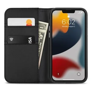 MOSHI Etui Overture 3w1 z klapką do iPhone 13 Pro (antybakteryjne NanoShield™) (Jet Black) - Etui i futerały do telefonów - miniaturka - grafika 1