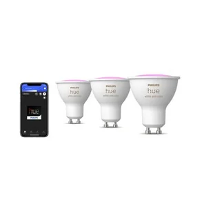 Inteligentna żarówka LED PHILIPS HUE White and color Ambiance GU10 (3 szt.) - Żarówki LED - miniaturka - grafika 1