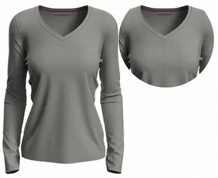 Koszulka Damska Długi Rękaw BAWEŁNA JAKOŚĆ STEDMAN 9720 SZARA S - Koszulki i topy damskie Koszulka Damska Długi Rękaw BAWEŁNA JAKOŚĆ STEDMAN 9720 SZARA S - Koszulki i topy damskie - miniaturka - grafika 1