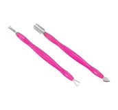 Akcesoria do paznokci - Skrobak Radełko Kopytko Dłutko Nożyk Różowy 2 Szt - miniaturka - grafika 1