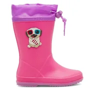 Buty dla dziewczynek - Kalosze Nelli Blu CA23002B Różowy - miniaturka - grafika 1
