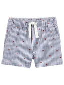 Spodenki dla niemowląt - OshKosh Szorty w kolorze niebieskim - miniaturka - grafika 1