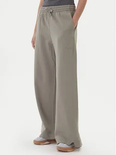 adidas Spodnie dresowe ALL SZN Fleece JY5014 Beżowy Wide Leg - Spodnie sportowe damskie - miniaturka - grafika 1