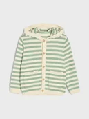 Swetry dla chłopców - Sinsay - Rozpinany sweter w paski z kapturem - wielobarwny - miniaturka - grafika 1