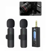 Mikrofony komputerowe - Mikrofon krawatowy bezprzewodowy jack 3,5mm 2szt - miniaturka - grafika 1