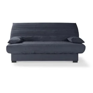 Sofa rozkładana 3-osobowa - materac 17 cm - tkanina w kolorze antracytowym - dł. 199 x gł. 96 x wys. 103 cm - CHLOE - Sofy i kanapy - miniaturka - grafika 1