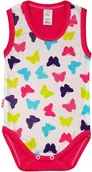 Body dla niemowląt - BODY ramiączko RAMKA bez rękawa MOTYLKI r 74 KLEKLE - miniaturka - grafika 1