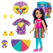 Lalki dla dziewczynek - Barbie Lalka Cutie Reveal Chelsea + 7 Niespodzianek Przebranie Tukan - miniaturka - grafika 1