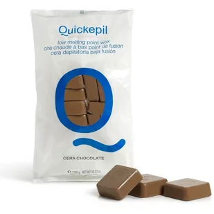 QUICKEPIL WOSK TWARDY BEZPASKOWY DO DEPILACJI 1 KG CZEKOLADA  - Depilacja - miniaturka - grafika 1