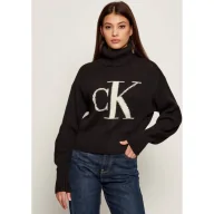 Swetry damskie - Calvin Klein Jeans Golf | Loose fit - miniaturka - grafika 1