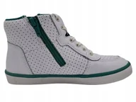 Buty dla dziewczynek - Buty Dziecięce Clarks City Flake K Białe Rozmiar 32 - miniaturka - grafika 1