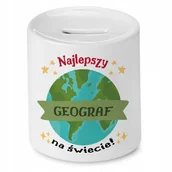 Skarbonki - Dla Geografa Skarbonka na Urodziny Na Prezent z Nadrukiem ze Zdjęciem + Opakowanie na prezent (wzór 01) - miniaturka - grafika 1