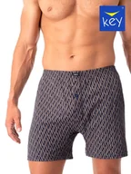 Majtki męskie - BOKSERKI KEY MXC-821 B24 3XL-4XL (kolor brąz, rozmiar 3XL) - miniaturka - grafika 1