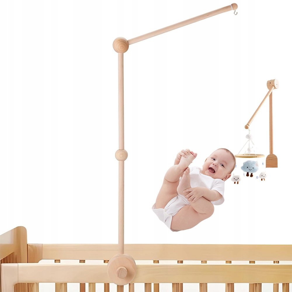 Bezpieczny Uchwyt do Przewijaka i Łóżeczka Drewniany Stabilny Base