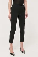 Spodnie damskie - Patrizia Pepe spodnie damskie kolor czarny proste medium waist - miniaturka - grafika 1